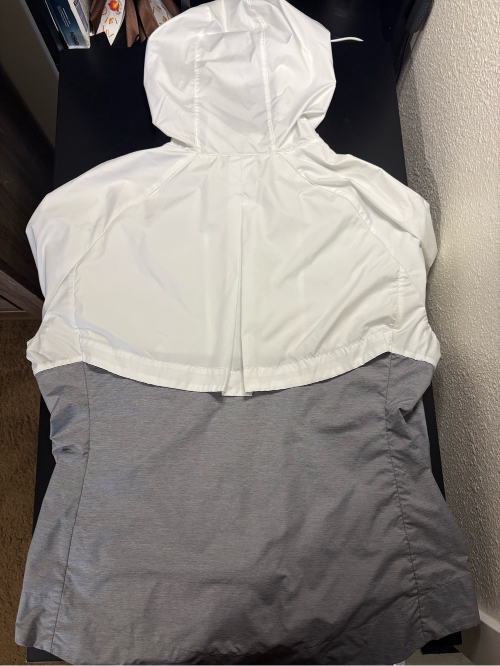 Nike White and Gray Hooded Utility Jacket - Picture 2 of 2